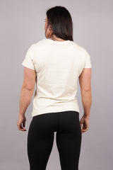 Regular T-skjorte Lys khaki dame - Sparxwear