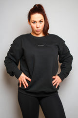 Casual Crewneck svart dame