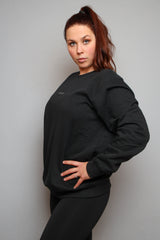 Casual Crewneck svart dame