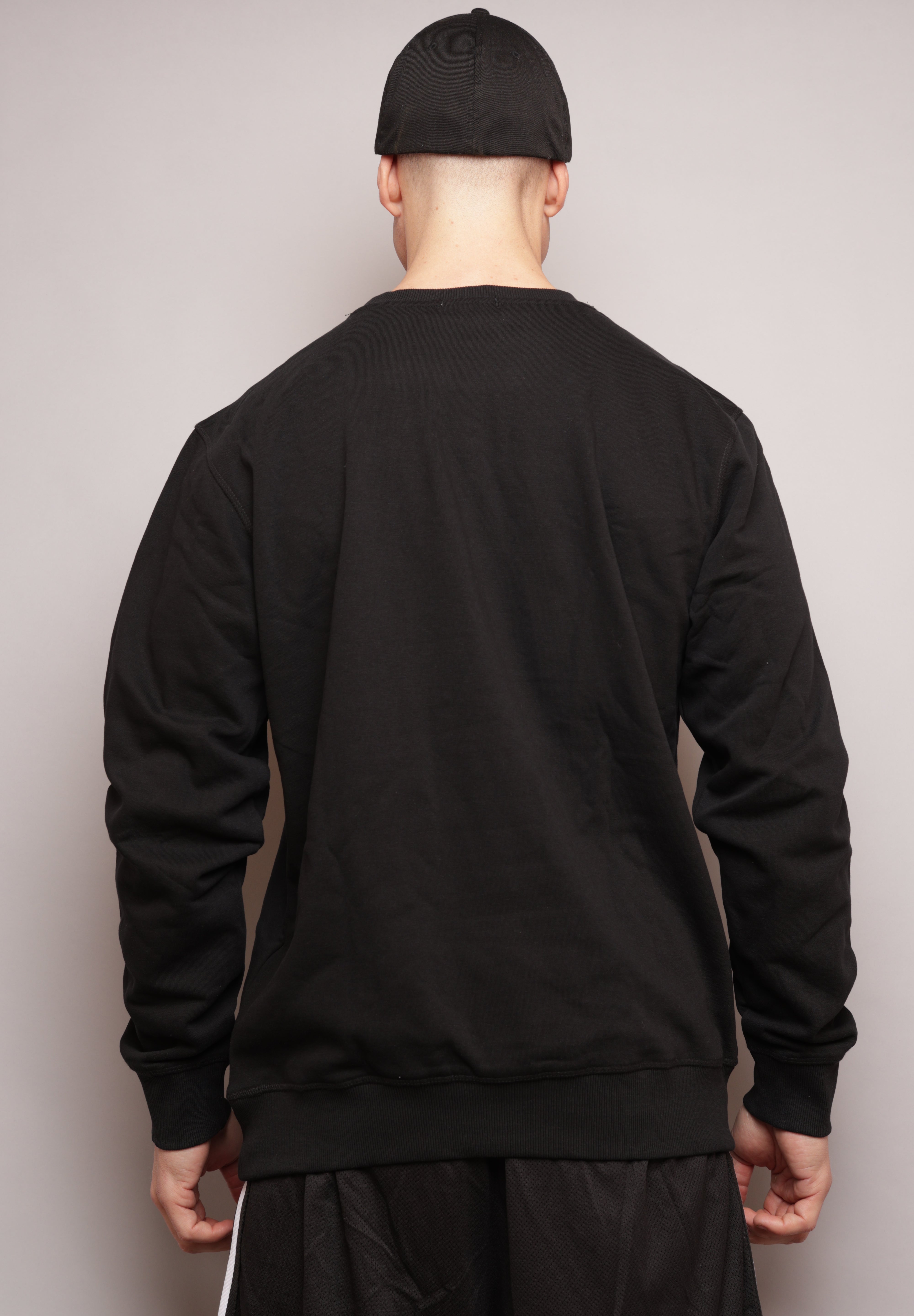 Casual Crewneck svart herre - Sparxwear