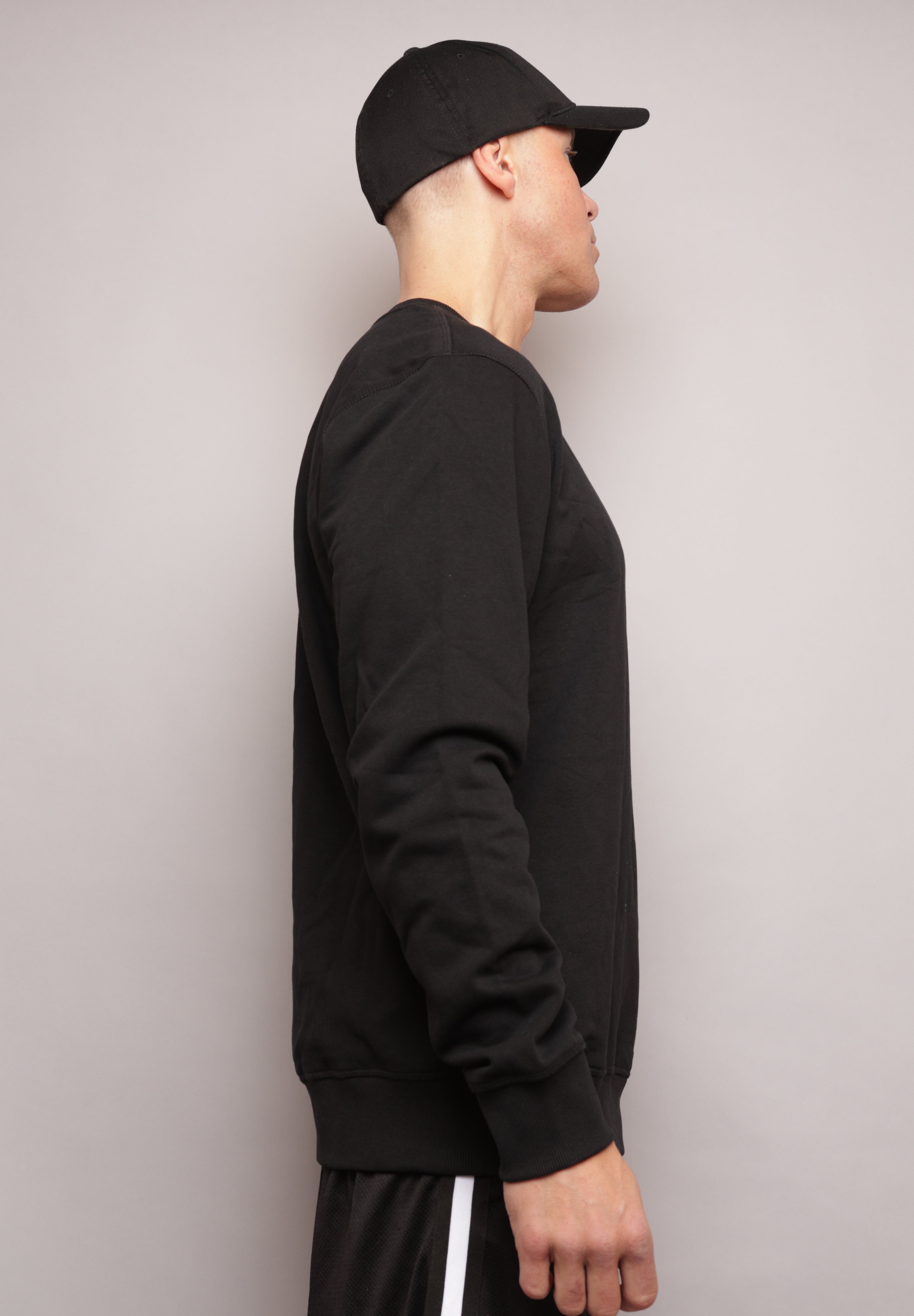 Casual Crewneck svart herre - Sparxwear