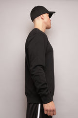 Casual Crewneck svart herre - Sparxwear